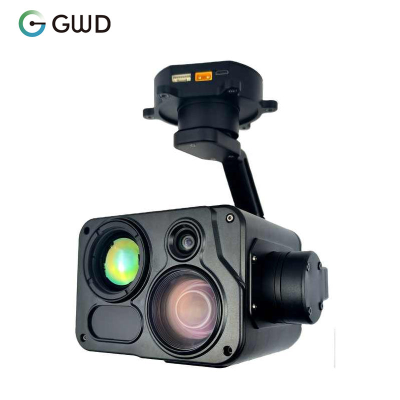 GWD-30A 30x Visible Light Double 640 Thermal Imaging 1800m Laser Ranging UAV Gimbal Camera For Drone