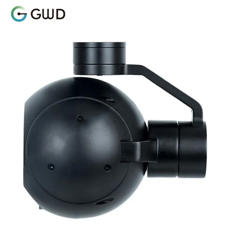 GWD-A10T Professional 3 Axis 10x optical Zoom Drone Thermal Sensor AI Object Detection Tracking Gimbal Camera For UAV