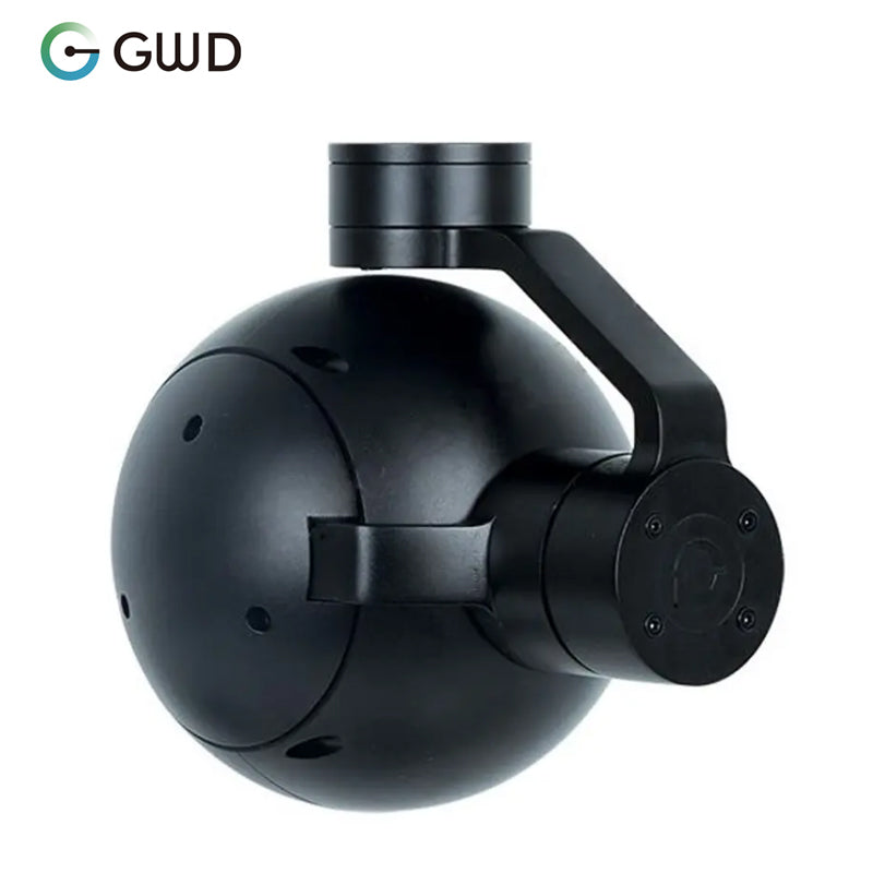 GWD-A10T Professional 3 Axis 10x optical Zoom Drone Thermal Sensor AI Object Detection Tracking Gimbal Camera For UAV