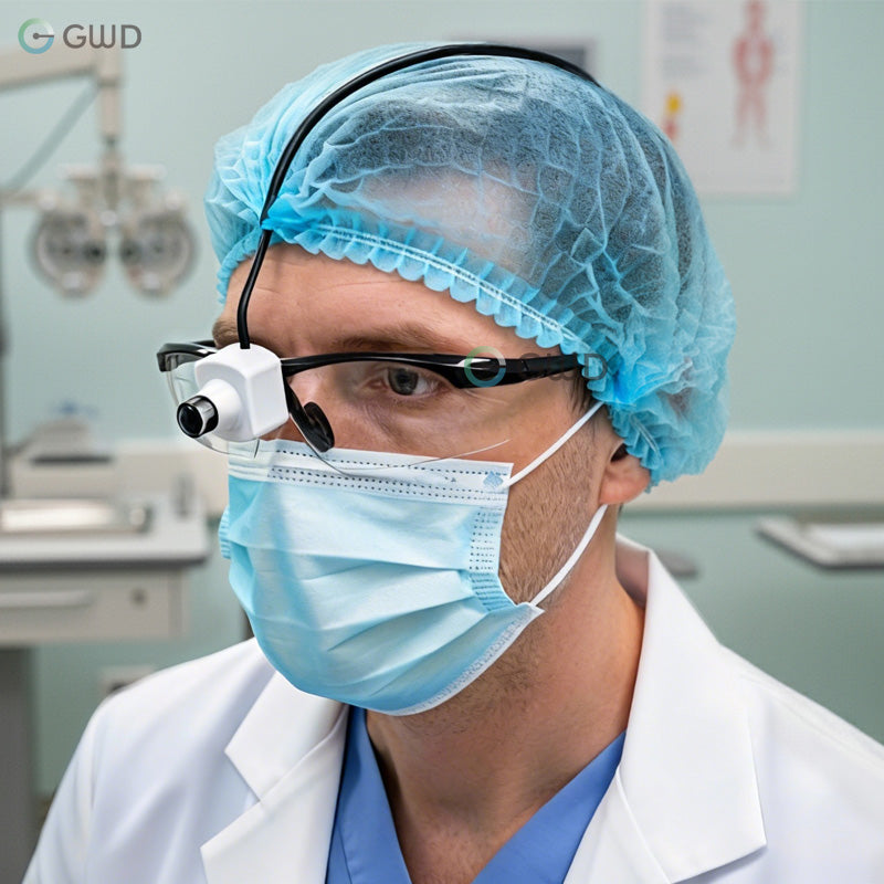 Portable Hand-free Manual Focus 4K 1080P HD Video Recording Glasses Small Size Action Dental Camera